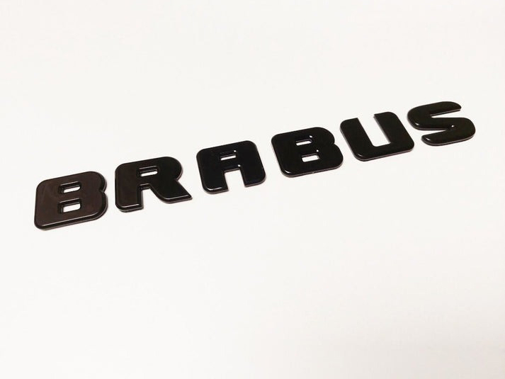 Metal Black Brabus Emblem Trunk Logo Badge for Mercedes-Benz Vehicles